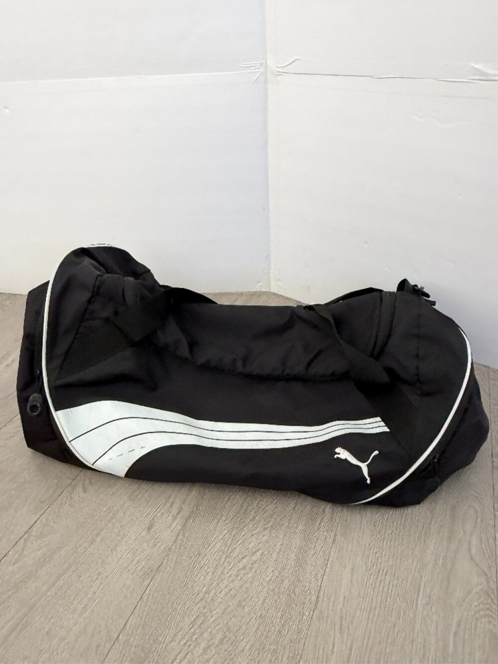 PUMA Teamsport Formation Large 28" Duffel Bag Black White